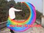 1 Piece Rainbow Plus 2.7m (3yds) dance silk veil poi
