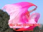 Velo de seda danza del vientre Irojo-rosado-rosado claro