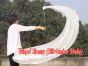 1 Piece white 2.3m (90") dance silk veil poi