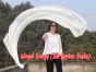 1 Piece white 2.3m (90") dance silk veil poi