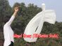 1 Piece white 2.3m (90") dance silk veil poi