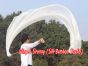 1 Piece white 2.3m (90") dance silk veil poi