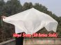 1 Piece white 2.3m (90") dance silk veil poi