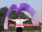 1 Piece purple fading 2.3m (90") dance silk veil poi
