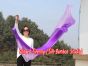 1 Piece long side purple fading 2.3m (90") dance silk veil poi