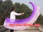 1 Piece long side purple fading 2.3m (90") dance silk veil poi