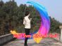 1 Piece Iridescence 1.8m (71") dance silk veil poi