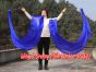 Velo poi de seda para danza del vientre azul 2.3m*0.9m
