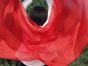Tela de seda 100% rojo