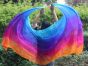 1 piece Iridescence tie-dye stripes 5 Mommes belly dance silk veil 