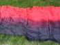 Handbemaltes seidenstoff schwarz-rot 100% Seide.