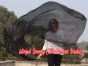 1 piece black 5 Mommes belly dance silk veil 