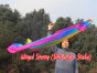 Velo poi de seda para danza del vientre Arco iris B 1.8m*0.9m