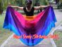 1 PIECE Iridescence half circle 6 Mommes belly dance silk veil