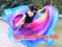 1 PIECE Iridescence half circle 6 Mommes belly dance silk veil