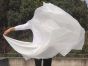 Velo de seda danza del vientre blanco 2.7m*1.4m