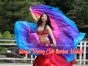 1 PIECE Iridescence circular 8 Mommes belly dance silk veil