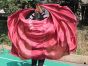 bordeaux 5 Mommes 2.7m*1.4m (3 yds x 55") belly dance silk veil 