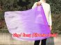 1pc 81cm (32") spinning silk flag poi for Worship & Praise, purple fading