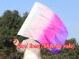 Seda Poi bandera de adoración 81 cm x 64 cm, blanco-rosado-violeta