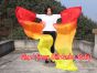 1 pair 2.4m (94") Fire belly dance silk fan veils