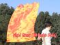 Seda Poi bandera de adoración 129 cm * 88 cm, Llama