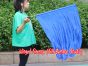 Seda Poi bandera de adoración 81 cm x 64 cm, azul