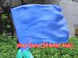 Seda Poi bandera de adoración 81 cm x 64 cm, azul