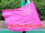 Seda Poi bandera de adoración 81 cm x 64 cm, rosa