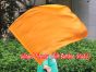 1pc 81cm (32") spinning silk flag poi for Worship & Praise, orange