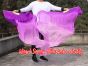1 pair 1.5m (59") purple fading belly dance silk fan veil