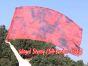 Seda Poi bandera de adoración 174cm x 88cm, Lava