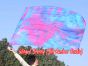 Seda Poi bandera de adoración 129 cm * 88 cm, Sueño Sirena