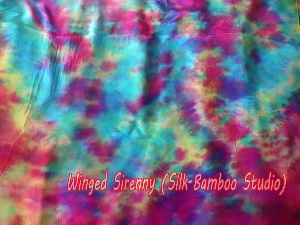 Spring silk fabric by yard
