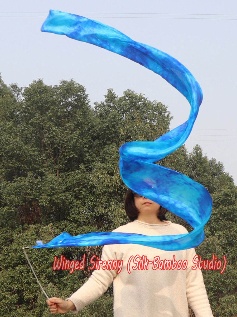 1 piece Blue Moon 2.5m (98") silk worship streamer