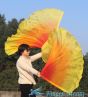 1 par de alas de ángel de seda de 180 cm (71"), rojo-naranja-amarillo
