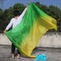 1 piece yellow-green 5 Mommes colorful belly dance silk veil 