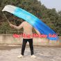 Heraldos de seda blanco-cyan-azul 180 cm 