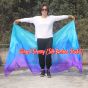 1 piece turquoise-blue-purple 5 Mommes colorful belly dance silk veil 