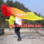 1 pair 2.4m (94") Fire belly dance silk fan veils