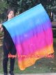 1 Stück 103 cm x 88 cm drehbarer Flaggen-Poi, Irisieren