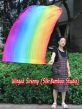 1 Stück 129 cm x 88 cm drehbarer Flaggen-Poi, Regenbogen+ B