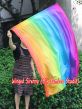 1 Stück 129 cm x 88 cm drehbarer Flaggen-Poi, Regenbogen+ B