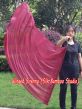 Seda Poi bandera de adoración 129 cm * 88 cm, burdeos