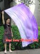 Seda Poi bandera de adoración 174cm x 88cm, violeta degradado B