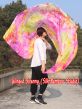 Velo de seda danza del vientre Peonía tie-dye
