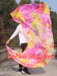 Velo de seda danza del vientre Peonía tie-dye
