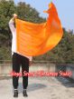 1 Stück 174 cm x 88 cm drehbarer Flaggen-Poi, orange