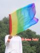 85 cm Tanzflagge Anbetungsfahne mit flexiblem Stab, Regenbogen