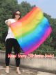 103 cm Tanzflagge Anbetungsfahne mit flexiblem Stab, Regenbogen B
